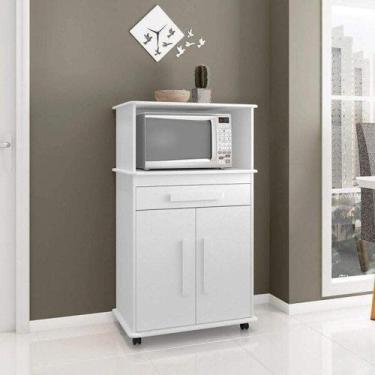 Imagem de Armário Multiuso Toronto com 2 Portas 1 Gaveta e Nicho para Micro-Onda