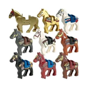 Imagem de Conjunto De Blocos De Montar MOC De Cavalo De Guerra Dos Três Reinos P
