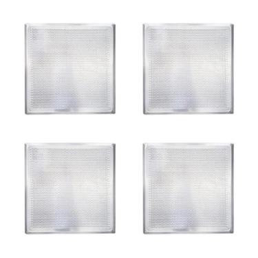 Imagem de Kit - 4 Assadeiras Forma Bandeja Estampada Alumínio 35cm X 35cm PRP-00