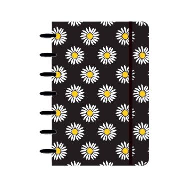 Imagem de Caderno Smart 1/4 Confetti P&B Margaridas 80 Folhas