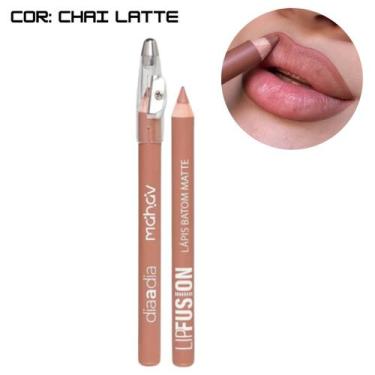 Imagem de Lápis Labial Batom Cintilante Lip Fusion com Apontador Mahav Cor:Chail