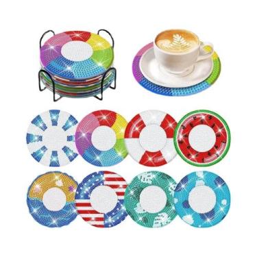 Imagem de Kit De Pintura Diamante Oceano DIY Para Iniciantes Adultos - 8 Peças C