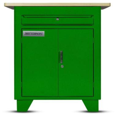 Imagem de Bancada fechada com 1 gaveta e 2 portas - RLL-280 (Verde) - Rotterman,