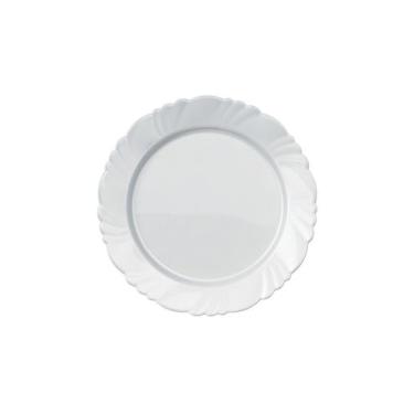 Imagem de Prato Raso Nadir Figueiredo Pétala Vidro Floral Branco 25cm - Duralex,
