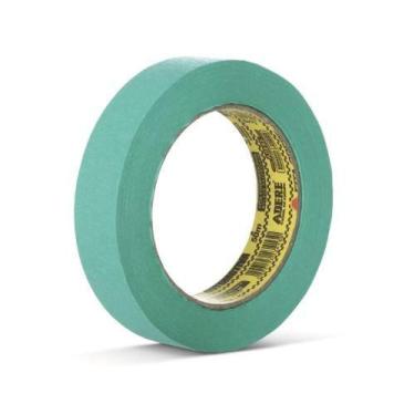 Imagem de Fita Crepe Automotiva Verde 24mm X 50m - Resistente A Uv E Solventes -