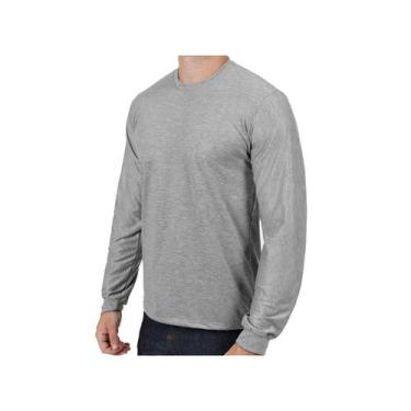Imagem de Camiseta Manga Longa 100% Poliester - DH Pollo, Cinza, G2