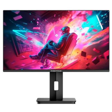 Imagem de Monitor Gamer Rise Mode 24", QHD, 100Hz, 2ms, IPS, HDMI e DP, Ajuste de Altura,- RM-MOGL-24F1002K-B-Unissex