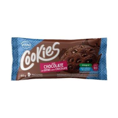 Imagem de Cookies Vitao Integral Sabor Chocolate Zero Açúcar 60g