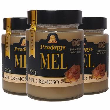 Imagem de Mel Cremoso Linha Ouro 500g - ELEITO O MELHOR MEL DO MUNDO - Kit com 3