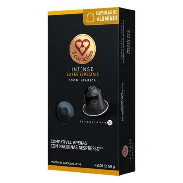 Imagem de Café capsula 3 corações intenso aluminio versao 2 10x5g