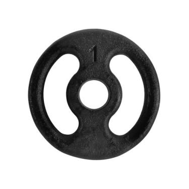 Imagem de Anilha Ferro Fundido Pintada Fitness Academia 1,0 Kg - ANILHAS FITNESS