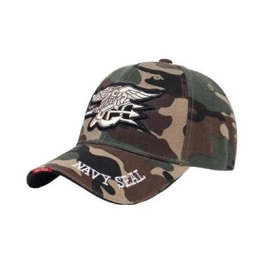 Imagem de Boné De Beisebol Unissex Ajustável Com Bordado Seal Assault Team, Chap