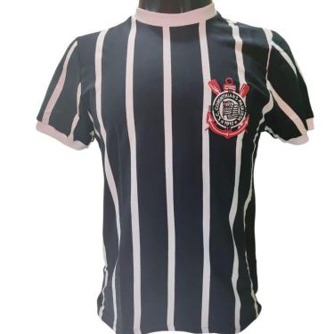 Imagem de Camiseta Corinthians Retrô Infantil 31539 Listrada-Masculino
