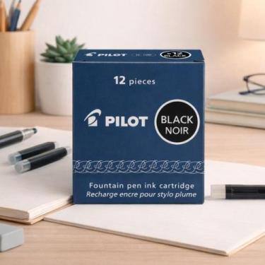 Imagem de Cartucho Pilot Namiki Ic-100 Caneta Tinteiro Preto C/12