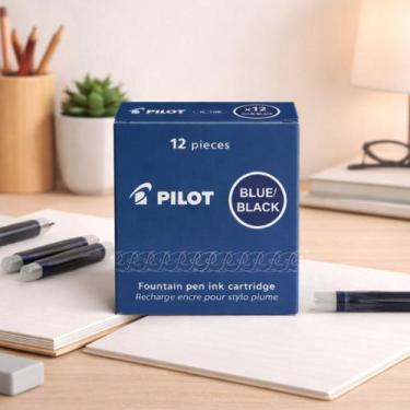 Imagem de Cartucho Namiki Ic-100 Caneta Tinteiro Pilot Azul Escuro C12