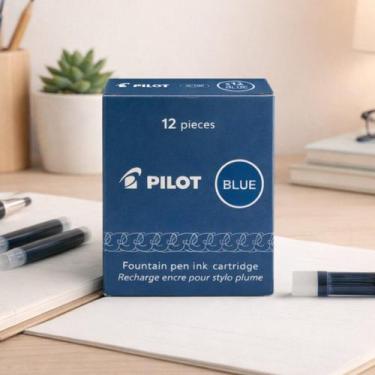 Imagem de Cartucho Pilot Namiki Ic-100 Caneta Tinteiro Azul C/12