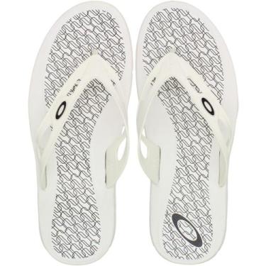 Imagem de Chinelo de Dedo Oakley Operative Mystic Masculino, Branco, 40