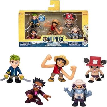 Imagem de One Piece Conjunto 5 Bonecos Luffy, Zoro, Chopper, Wapol e Mr.5 – Sunny