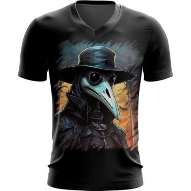 Imagem de Camiseta Gola V Máscara da Peste Negra 17 - Kasubeck Store®, INF 14