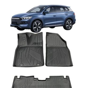 Imagem de Tapete Automotivo Assoalho 3D Tipo Bandeja Bordas Elevadas BYD Song Pr