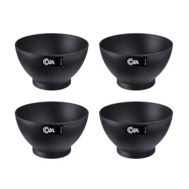 Imagem de COMP Kit 4 Cumbucas Cozy 13,7 x 13,7 x 8,2 cm 750 ml Preto Coza Brinox