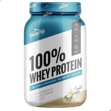 Imagem de 100% Whey Protein Concentrado 900g Shark Pro, Baunilha