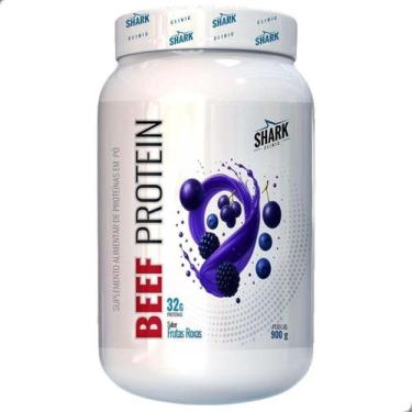 Imagem de Beef Protein 32g Proteina da Carne Pote 900g Shark Pro, Frutas Roxas
