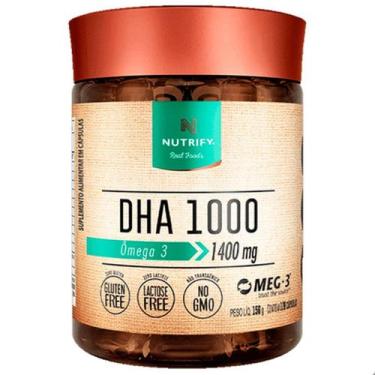 Imagem de DHA 1000 Ômega 3 1400mg 60 Capsulas Nutrify, Sem Sabor