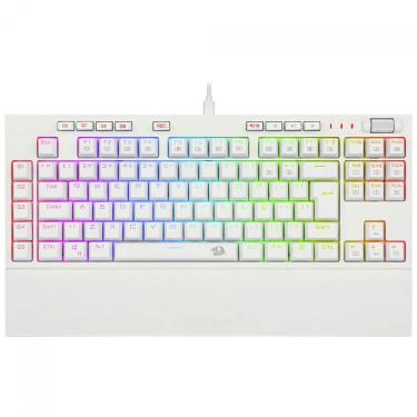 Imagem de Teclado Mecânico Gamer Redragon Broadsword Pro ABNT2 Switch Vermelho Óptico RGB K588W-R...