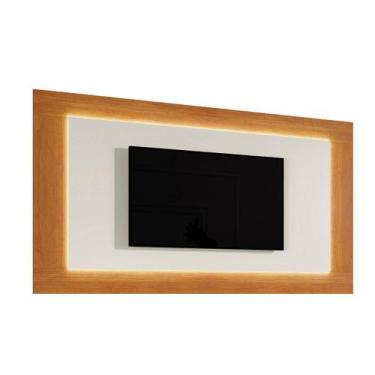 Imagem de Painel Para TV Com LED de 75'' Atenas - MAVAULAR, Naturalle com Off Wh