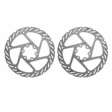 Imagem de Disco de Freio Hidráulico Para Bicicleta Rotor 160mm Inox Freio 6 Furo