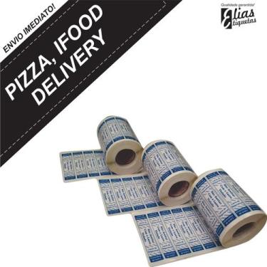 Imagem de Etiqueta Lacre Delivery (iFood, Pizza, 99food, Uber Eats, Rappi, Loggi