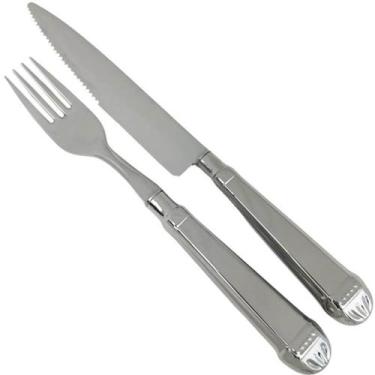Imagem de Faqueiro Jumbo 12 Peças Churrasco Aço Inox Prateado Jogo de Talheres G