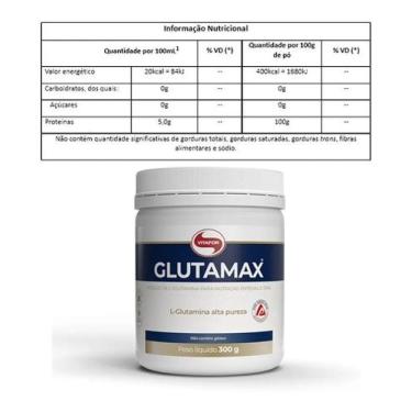 Imagem de Suplemento Em Pó Vitafor Glutamax Glutamina Em Pote De 300g