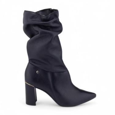 Imagem de Bota Feminina Tanara T8914 Smell Salto alto Couro, 35, Preto