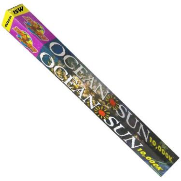 Imagem de Zoomed lampada t8 ocean sun 10.000k 15w tubular fluorescente ol-18