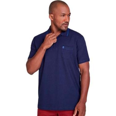 Imagem de Camisa Polo Individual Basic Bolso OU24 Marinho Masculino, M