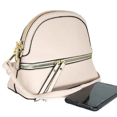 Imagem de Bolsa feminina transversal tiracolo bolsinha grande premium - glamour,