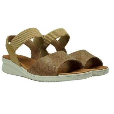 Imagem de Sandália Usaflex Plataforma Feminino - Camel, Camel, 38