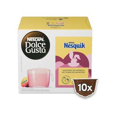 Imagem de Cápsulas de Bebida Achocolatada Nesquik Nescafé Dolce Gusto Caixa com 10 Unidades