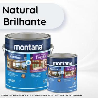 Imagem de Verniz Premium Marítimo Base Água Natural Brilhante 3,6L Montana Prote