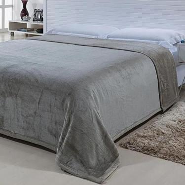 Imagem de Cobertor Nia Toque de Seda Artico 240x260 Prata Super King - Niazitex