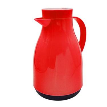 Imagem de Garrafa Térmica Café Chá Leite 1lt 12H Quente Frio Cim Toys, Vermelha