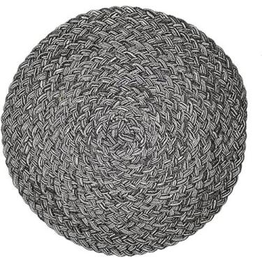 Imagem de Jogo Americano Redondo Grande Dolce Home Collection, Cinza