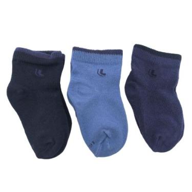 Imagem de Meia Kit 3 Pares Infantil Unissex Básica Dia a Dia Ultra Conforto Baby