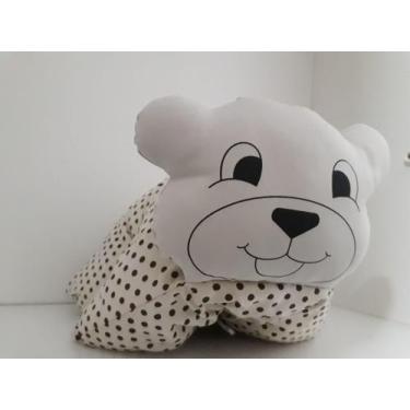Imagem de Almofada Infantil Urso Kisoninho Baby - Rosa e Mari Arts