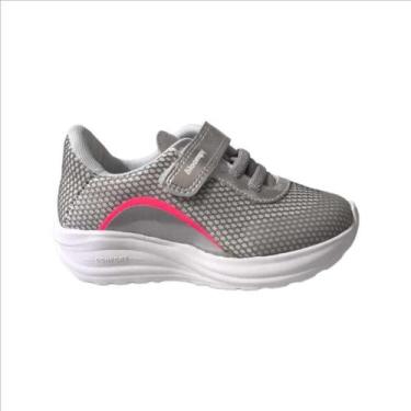 Imagem de Tenis Bloompy Wave Comb Infantil, Chumbo, Rosa, 27