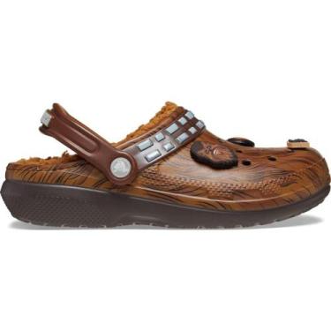Imagem de Sandália Crocs Star Wars Classic Lined Clog Infantil ESPRESSO, 23, Esp