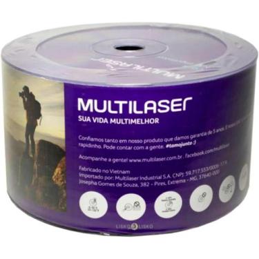 Imagem de Mídia Cd-R Vel. 52X - 50 Un. Shrink - CD051 - Multilaser