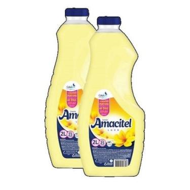 Imagem de kit 2 Amaciante De Roupas Amacitel Luxo 25 Lavagens Diversão 2l